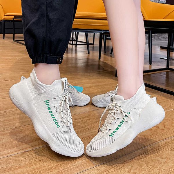 elling paris women's men's breathable sport shoes summer new korean lovers' flying woven sneakers shark fishtail coconut desi, Black