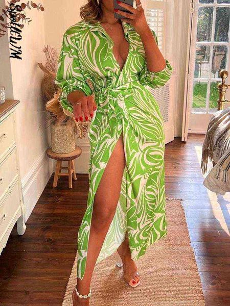 women vitange pattern print boho shirt dress female fashion lapel long sleeve lace up robe 2022 summer high slit loose dresses t220816, Black;gray
women vitange pattern print boho shirt dress female fashion lapel long sleeve lace up robe 2022 summer high slit loose dresses t220816, Black;gray