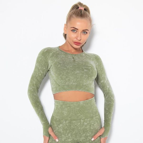 yoga outfit fitness clothes women's quick-drying sports running long-sleeved crop women
yoga outfit fitness clothes women's quick-drying sports running long-sleeved crop women