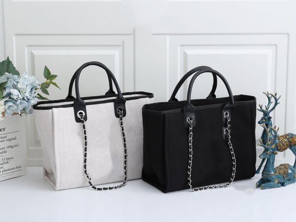 european and american one-shoulder hand-held women's large bag new canvas satchel large-capacity pearl chain bag
european and american one-shoulder hand-held women's large bag new canvas satchel large-capacity pearl chain bag