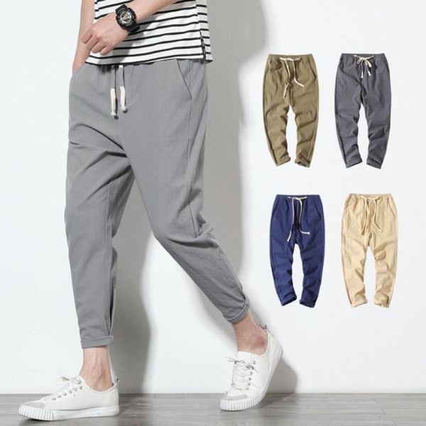 men's pants cotton joggers men solid men's harem 2022 summer fitness casual ankle-length mens trousers streetwear slim male, Black
men's pants cotton joggers men solid men's harem 2022 summer fitness casual ankle-length mens trousers streetwear slim male, Black