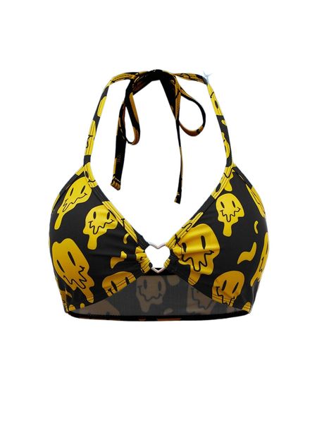 romwe street life cartoon face print heart-ring linked bikini 75fz#, White;black
romwe street life cartoon face print heart-ring linked bikini 75fz#, White;black