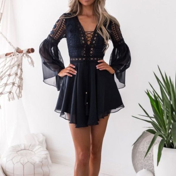 2022 women's a line dress short mini dress white black red long sleeve solid color ruffle patchwork chiffon spring summer slim v neck, Black;gray
2022 women's a line dress short mini dress white black red long sleeve solid color ruffle patchwork chiffon spring summer slim v neck, Black;gray