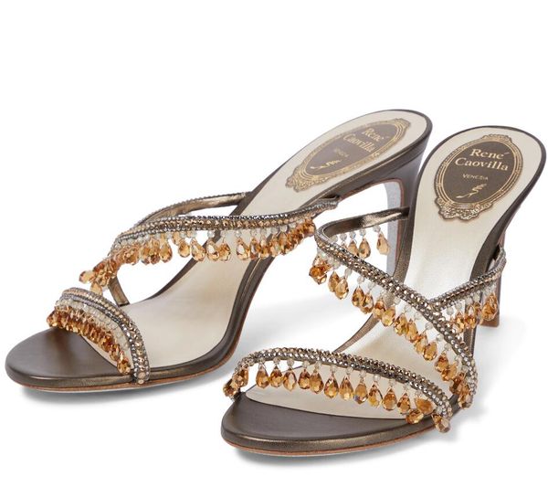 luxury designer rene chandelier sandals shoes lady stiletto heels crystals & beads jewel pumps summer style women's slippers eu36-42.bo, Black
luxury designer rene chandelier sandals shoes lady stiletto heels crystals & beads jewel pumps summer style women's slippers eu36-42.bo, Black