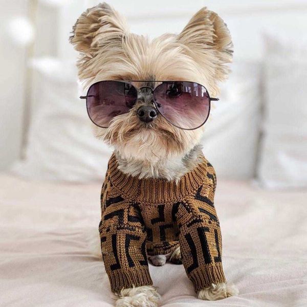 dog apparel autumn winter pet clothes fashionable letter embroidery puppy sweater luxurys designers clohes brown
dog apparel autumn winter pet clothes fashionable letter embroidery puppy sweater luxurys designers clohes brown