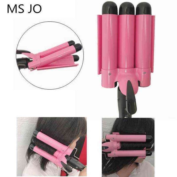 hair curler professional iron ceramic triple barrel irons wave waver styling tools styler wand 220304
hair curler professional iron ceramic triple barrel irons wave waver styling tools styler wand 220304