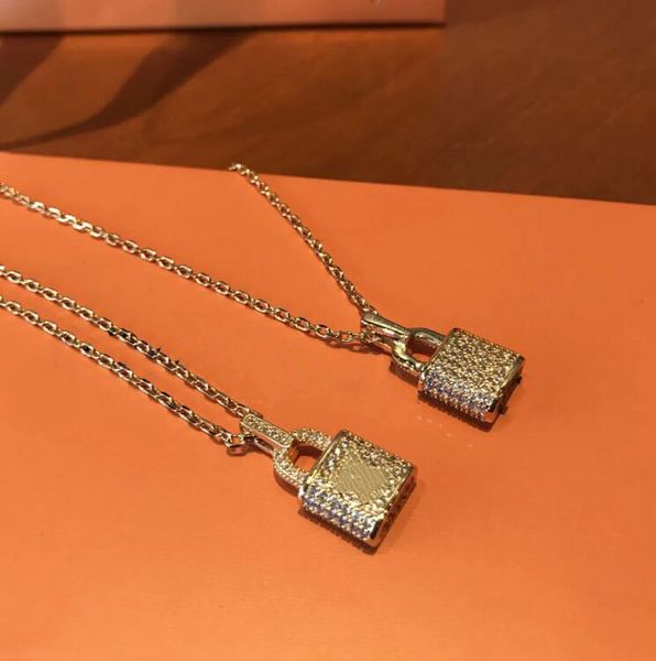 the luxury jewelry gold chain pendants hipping bijoux designer full diamond lock necklace gift original packaging lvs, Silver
the luxury jewelry gold chain pendants hipping bijoux designer full diamond lock necklace gift original packaging lvs, Silver