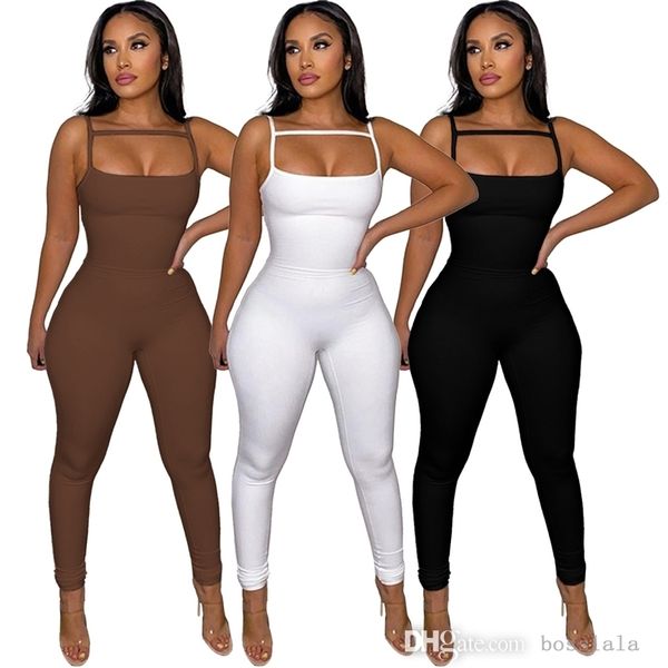 women's new product skinny rompers 2022 spring and summer solid color suspender slim fitting jumpsuit, Black;white
women's new product skinny rompers 2022 spring and summer solid color suspender slim fitting jumpsuit, Black;white