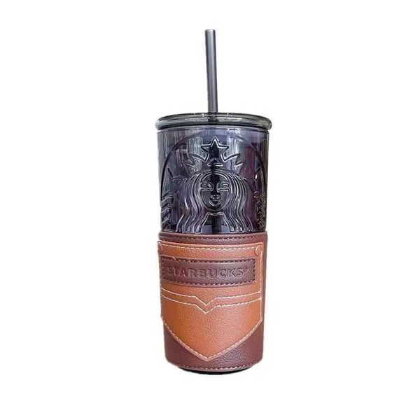 starbucks 2021 father's day black goddess leather case glass straw cup large capacity deskdrinking cup
starbucks 2021 father's day black goddess leather case glass straw cup large capacity deskdrinking cup