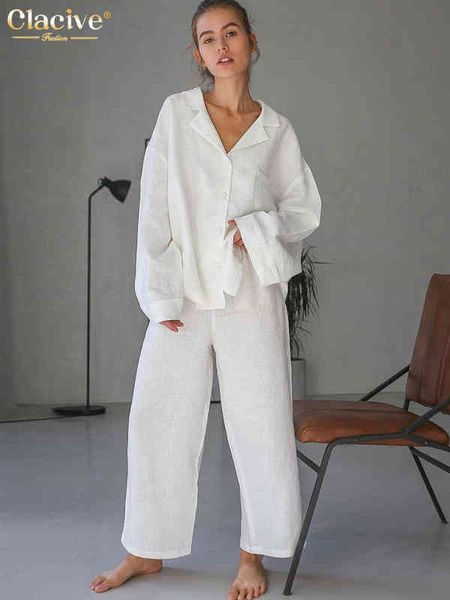 clacive elegant long sleeve blouse 2 piece sets womens outfits casual loose balck home suit fashion calf-length trouser suits t220729, Gray
clacive elegant long sleeve blouse 2 piece sets womens outfits casual loose balck home suit fashion calf-length trouser suits t220729, Gray