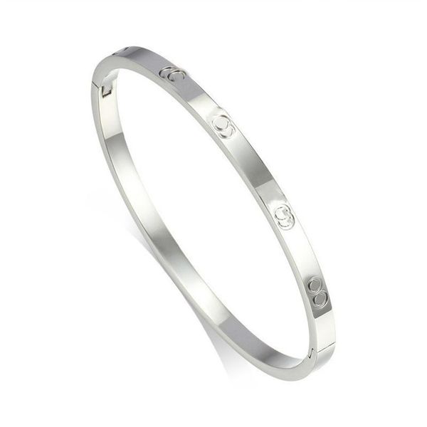 women lovers bracelet silver gold bangles men luxury designer jewelry titanium steel couple simple fashion diamond custom 6mm cuff259f, Golden;silver
women lovers bracelet silver gold bangles men luxury designer jewelry titanium steel couple simple fashion diamond custom 6mm cuff259f, Golden;silver