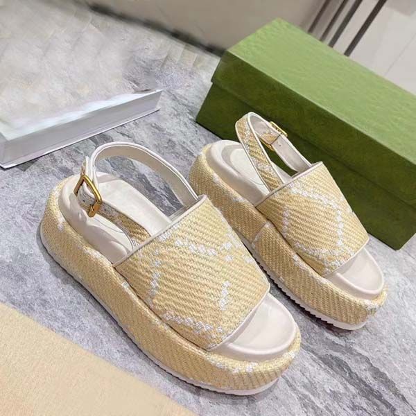 designer women sandals platform wedge lafite canvas thick bottom shoes outdoor beach slippers size 35-44 with box, Black
designer women sandals platform wedge lafite canvas thick bottom shoes outdoor beach slippers size 35-44 with box, Black