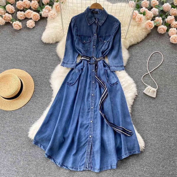 casual dresses denim skirt dress early spring women's fashion long sleeve foreign style aging high waist large swing irregular knee len, Black;gray
casual dresses denim skirt dress early spring women's fashion long sleeve foreign style aging high waist large swing irregular knee len, Black;gray
