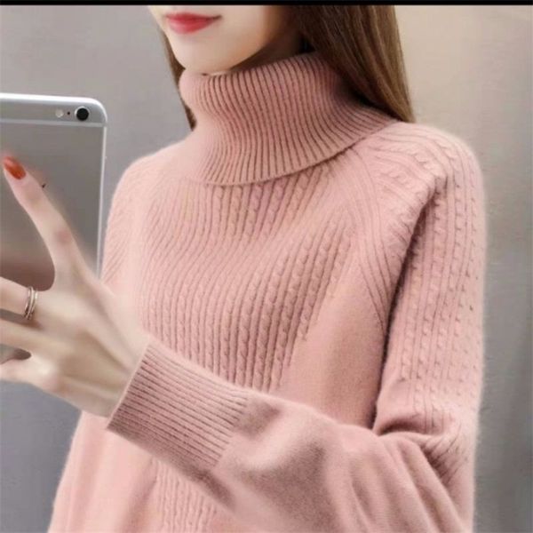 korean fashion slouchy sweaters women's loose bottoms autumn winter solid turtleneck pullover knitted sweater 201201, White;black
korean fashion slouchy sweaters women's loose bottoms autumn winter solid turtleneck pullover knitted sweater 201201, White;black