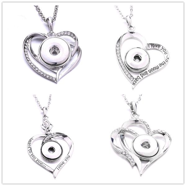 4styles crystal heart leaf snap button necklace 18mm ginger snaps buttons charms necklaces for women jewelry, Silver
4styles crystal heart leaf snap button necklace 18mm ginger snaps buttons charms necklaces for women jewelry, Silver