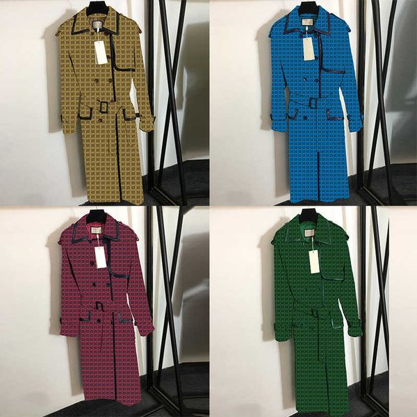 multi color double letter jacquard trench coats women autumn winter windbreaker coat belt waist stitching leather binding overcoat 4 colors, Tan;black
multi color double letter jacquard trench coats women autumn winter windbreaker coat belt waist stitching leather binding overcoat 4 colors, Tan;black