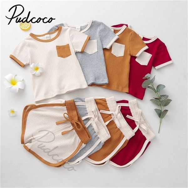 baby summer clothing kids 2 piece ribed outfit set short sleeve pocket shorts for children boys girls 220620, White
baby summer clothing kids 2 piece ribed outfit set short sleeve pocket shorts for children boys girls 220620, White