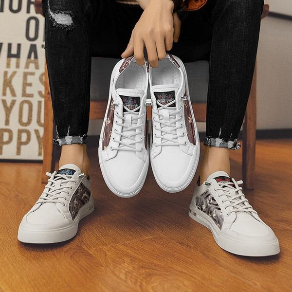 sneakers men shoes pu leather color-blocking lace-up print decoration on both sides classic trend versatile breathable comfortable casual sh, Black
sneakers men shoes pu leather color-blocking lace-up print decoration on both sides classic trend versatile breathable comfortable casual sh, Black