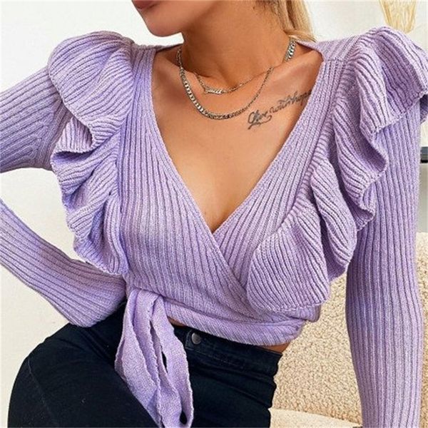 korean autumn winter vintage sweaters women slim knit sweater long-sleeved ruffles v-neck women's sweater pullovers 201225, White;black
korean autumn winter vintage sweaters women slim knit sweater long-sleeved ruffles v-neck women's sweater pullovers 201225, White;black