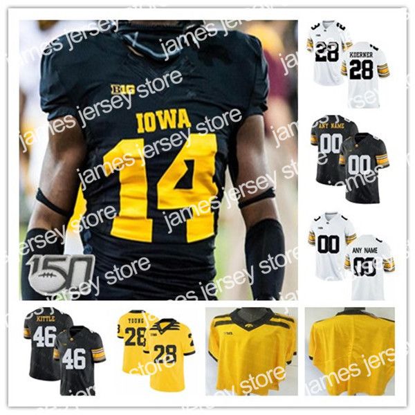 james custom men iowa hawkeyes football jersey college spencer petras tyler goodson nick niemann mekhi sargent a.j. epenesa george kittle je, Black
james custom men iowa hawkeyes football jersey college spencer petras tyler goodson nick niemann mekhi sargent a.j. epenesa george kittle je, Black