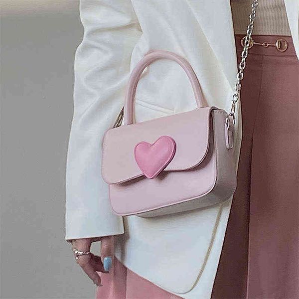 fashion love women tote purse handbags female chain handle messenger bags gift pink heart girly small square shoulder bag g220517
fashion love women tote purse handbags female chain handle messenger bags gift pink heart girly small square shoulder bag g220517