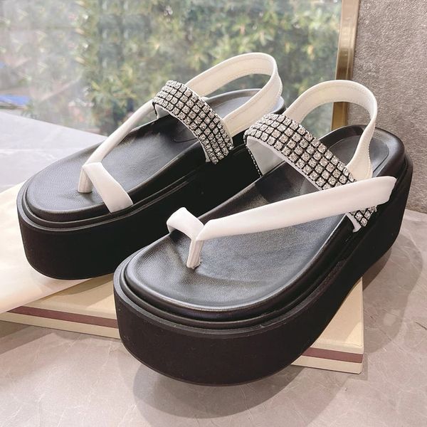 new luxury brand women thick bottom clip toe causal sandals ladies platform mules holiday beach party women's crystal shoes, Black
new luxury brand women thick bottom clip toe causal sandals ladies platform mules holiday beach party women's crystal shoes, Black