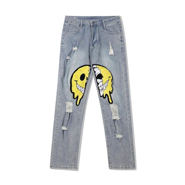 men's jeans ripped hole skulls embroidery hip hop denim pants streetwear harajuku fashion skateboard blue trousers for male
men's jeans ripped hole skulls embroidery hip hop denim pants streetwear harajuku fashion skateboard blue trousers for male