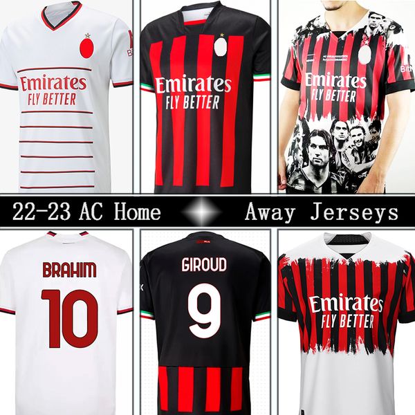 22 23 ac milans soccer jersey ibrahimovic giroud de ketelaere r. leao bennacer kessie romagnoli calhanoglu tonali rebic theo 2022 2023 footb, Black;yellow
22 23 ac milans soccer jersey ibrahimovic giroud de ketelaere r. leao bennacer kessie romagnoli calhanoglu tonali rebic theo 2022 2023 footb, Black;yellow