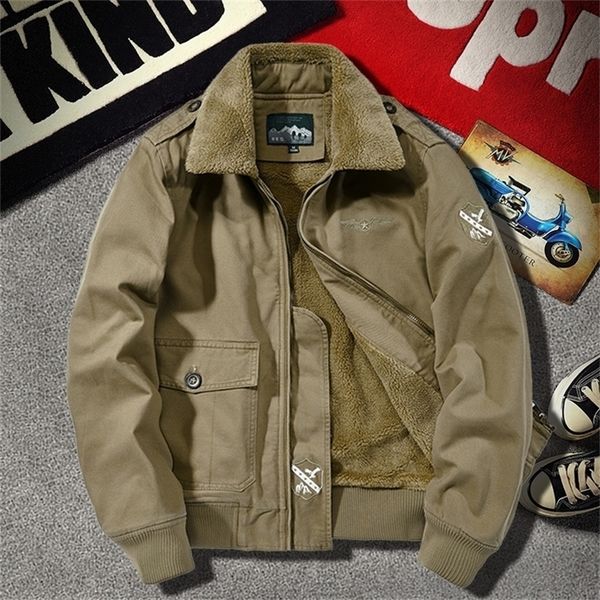 winter wool jacket men streetwear brand bomber jacket men thick warm coat mens military army jacket male clothing 201127, Black;brown
winter wool jacket men streetwear brand bomber jacket men thick warm coat mens military army jacket male clothing 201127, Black;brown