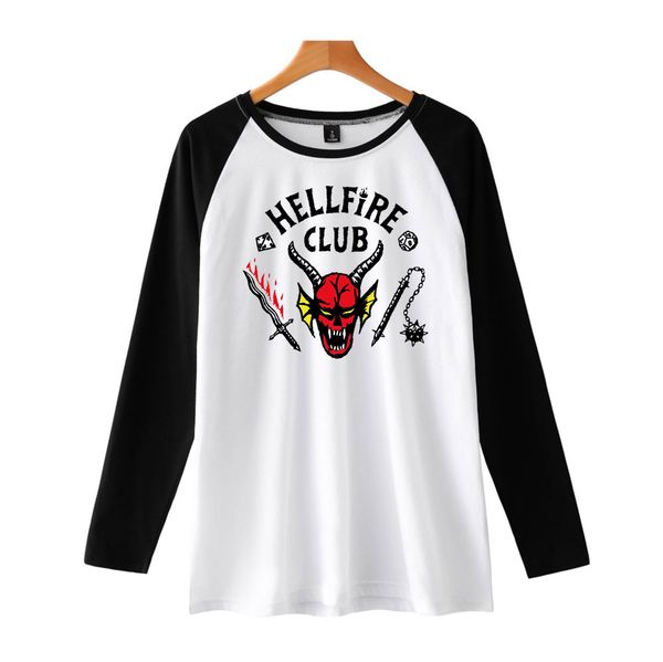 stranger things hellfire club shirt long sleeve crewneck hip hop fashion casual short sleeve, White;black
stranger things hellfire club shirt long sleeve crewneck hip hop fashion casual short sleeve, White;black