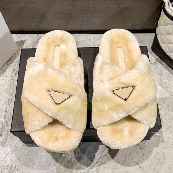 slippers luxury wool slides designer soft warm fur enameled triangle crossover fashion women shoes slipper g1ba, Black
slippers luxury wool slides designer soft warm fur enameled triangle crossover fashion women shoes slipper g1ba, Black