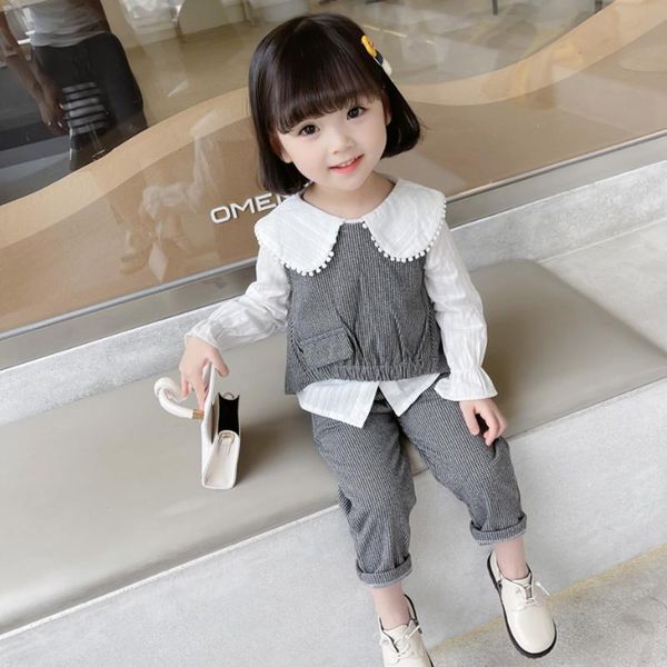 clothing sets kids clothes girls vest + blouse pants for casual style spring autumn children's, White
clothing sets kids clothes girls vest + blouse pants for casual style spring autumn children's, White