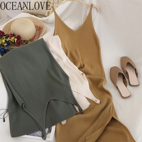 oceve v neck solid knitted dresses casual all match simple fashion korean women dress elegant vestidos clothes 15517 220629, Black;gray
oceve v neck solid knitted dresses casual all match simple fashion korean women dress elegant vestidos clothes 15517 220629, Black;gray