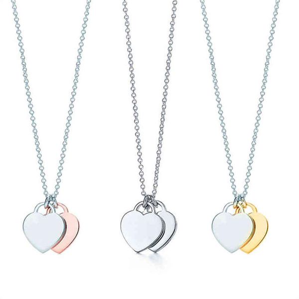 mini double heart pendant necklace women's jewelry 925 sterling sier charm necklace romantic gift for girlfriend292j, Silver
mini double heart pendant necklace women's jewelry 925 sterling sier charm necklace romantic gift for girlfriend292j, Silver