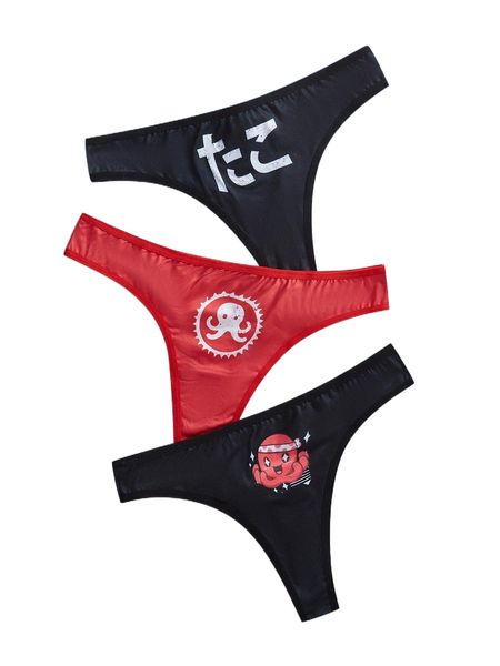 romwe x vincenttrinidadart 3pack cartoon graphic panty set y25e#, Black;red
romwe x vincenttrinidadart 3pack cartoon graphic panty set y25e#, Black;red