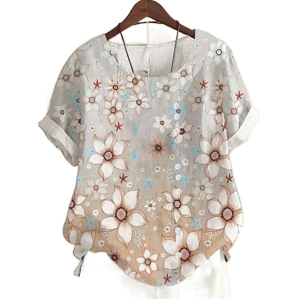 women's plus size t shirt floral print short sleeve crewneck streetwear daily going out cotton spring summer gray p5yd#, Black
women's plus size t shirt floral print short sleeve crewneck streetwear daily going out cotton spring summer gray p5yd#, Black