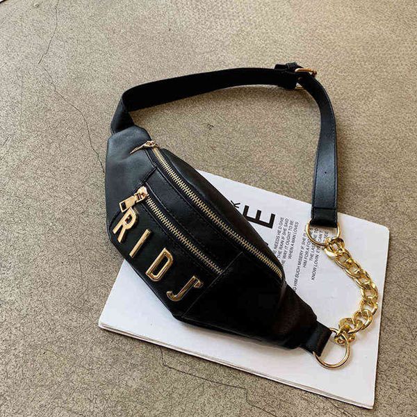 women's waist fashion letter fanny pack pu leather belt female chain crossbody chest bags banana hip purse small pocket 220419
women's waist fashion letter fanny pack pu leather belt female chain crossbody chest bags banana hip purse small pocket 220419