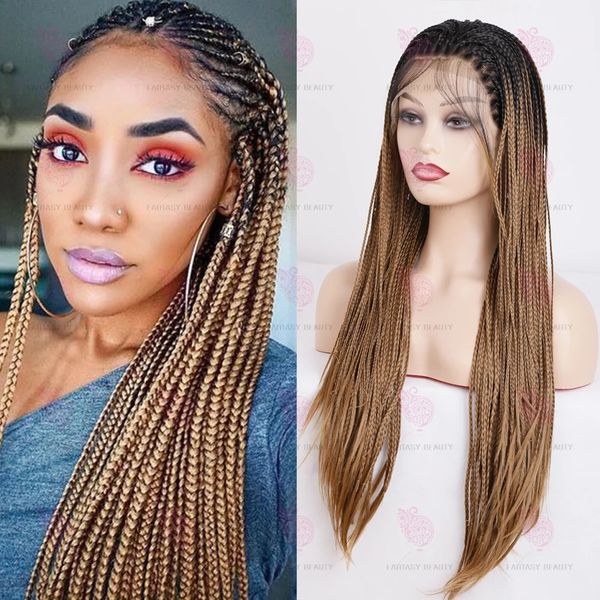 ombre blue grey blonde synthetic glueless lace front wig braided box braids wigs for black women natural high temperature fiber
ombre blue grey blonde synthetic glueless lace front wig braided box braids wigs for black women natural high temperature fiber