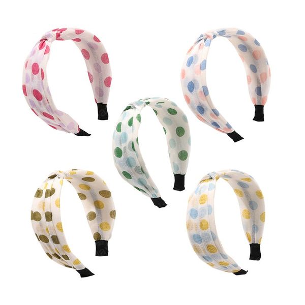 fashion women knot headband korean mesh colorful polka dot hair hoop hairband headwear summer hair accessories, Silver
fashion women knot headband korean mesh colorful polka dot hair hoop hairband headwear summer hair accessories, Silver
