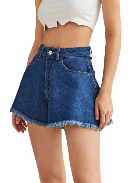 high waist raw hem wide leg denim shorts n5jx#, White;black
high waist raw hem wide leg denim shorts n5jx#, White;black