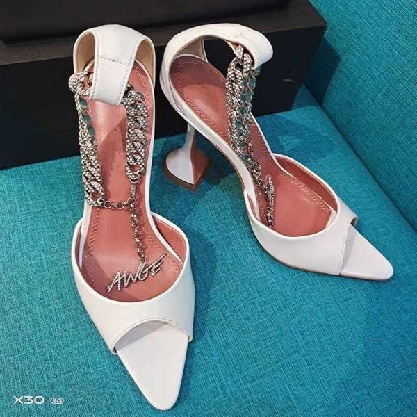 casual designer summer lady fashion women's sandals white with chains peep toe shallow patchwork high heels shoes, Black
casual designer summer lady fashion women's sandals white with chains peep toe shallow patchwork high heels shoes, Black