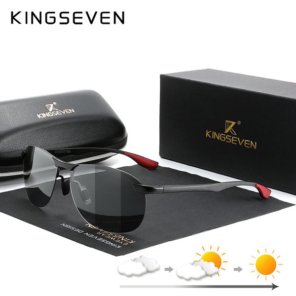 kingseven pochromic sunglasses men women polarized chameleon glasses driving goggles anti- sun zonnebril heren 220511, White;black
kingseven pochromic sunglasses men women polarized chameleon glasses driving goggles anti- sun zonnebril heren 220511, White;black