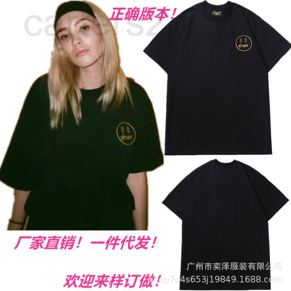 men's t-shirts designer correct version drew embroidered smiling face justin bieber high street loose short sleeve t-shirt couple lc2o, White;black
men's t-shirts designer correct version drew embroidered smiling face justin bieber high street loose short sleeve t-shirt couple lc2o, White;black