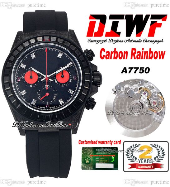 diwf eta a7750 automatic chronograph mens womens watch carbon fiber case square diamond bezel black dial oysterflex rubber strap super editi, Slivery;brown
diwf eta a7750 automatic chronograph mens womens watch carbon fiber case square diamond bezel black dial oysterflex rubber strap super editi, Slivery;brown