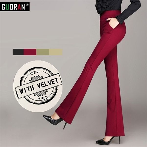 women pants winter warm with velvet thicken flare pants female trousers high elastic waist stretch fleece plus size 210412, Black;white
women pants winter warm with velvet thicken flare pants female trousers high elastic waist stretch fleece plus size 210412, Black;white