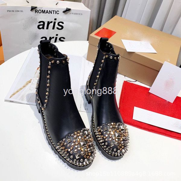boots autumn and winter women's shoes chelsea bare boots riveted plush short thick heel british willow nail martin, Black
boots autumn and winter women's shoes chelsea bare boots riveted plush short thick heel british willow nail martin, Black