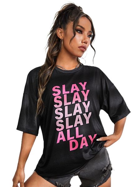 x janis chow slogan graphic drop shoulder tee k9jw#, White
x janis chow slogan graphic drop shoulder tee k9jw#, White