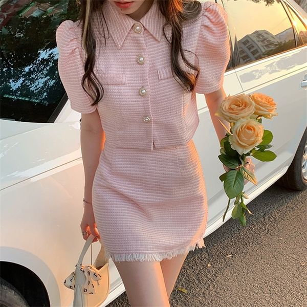 korean summer pink two 2 piece set women skirt short sleeve crop and high waist tassle mini bodycon skirt outfits vintage 220620, White
korean summer pink two 2 piece set women skirt short sleeve crop and high waist tassle mini bodycon skirt outfits vintage 220620, White