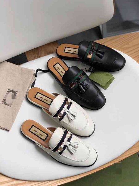 g's 2022 cowhide buckle flat muller round toe style small leather one shoe2022 trendy fashion design ladies slippers, Black
g's 2022 cowhide buckle flat muller round toe style small leather one shoe2022 trendy fashion design ladies slippers, Black