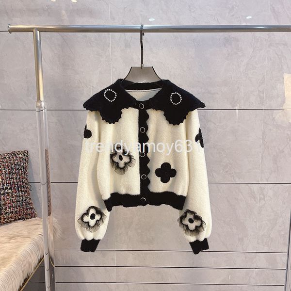 women's knits & tees spring sweet lace shawl lapel plush nail bead jacquard breasted wool knitted coat, White
women's knits & tees spring sweet lace shawl lapel plush nail bead jacquard breasted wool knitted coat, White